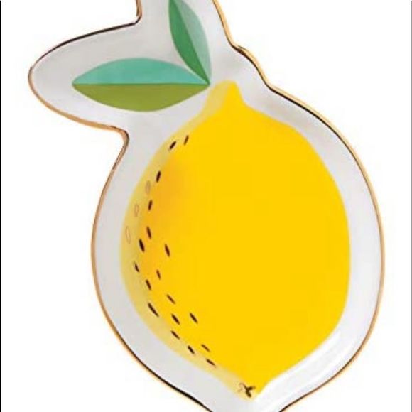 LEMON CERAMIC TRINKET DISH YELLOW NWT - Picture 8 of 8